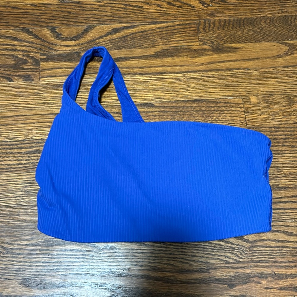 Purple sports bra